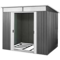 High quality  Garden Shed Metal Shed with Skylight for storage in flat roof