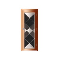 grill design double glazed wooden door interior wood door