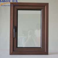 Thermal break aluminum wood composite casement window