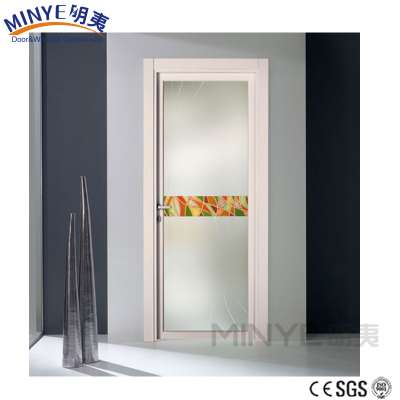 interior swing aluminum kitchen glass door to the bathroom