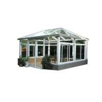 European standard  high quality customized glass aluminum sunrooms