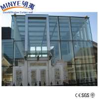 aluminum composite wall panel curved glass panel curtain wall