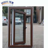 Aluminum profile tempered glass French window plastic windows