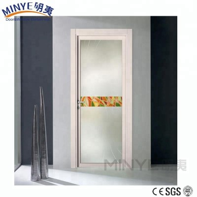 Modern design aluminum bathroom glass door frosted glass toilet door