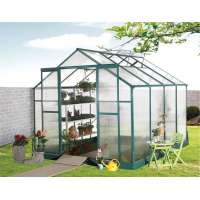 aluminum greenhouse with Green color coating